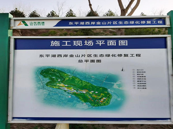 东平湖西岸金山片区生态绿化修复